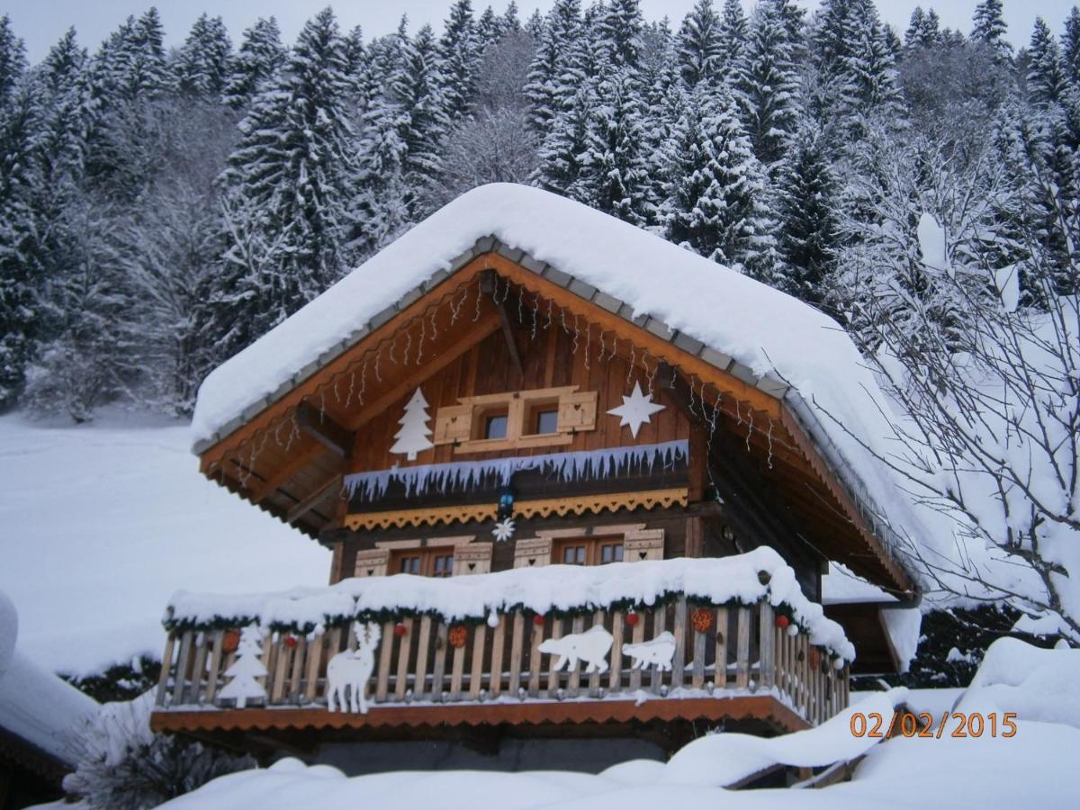 Chalet Fleur Des Neiges Saint-Jean-dʼAulps Екстериор снимка